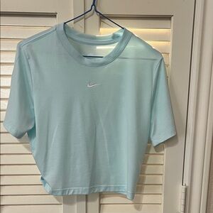 Nike Women's Sky Blue Crop Top